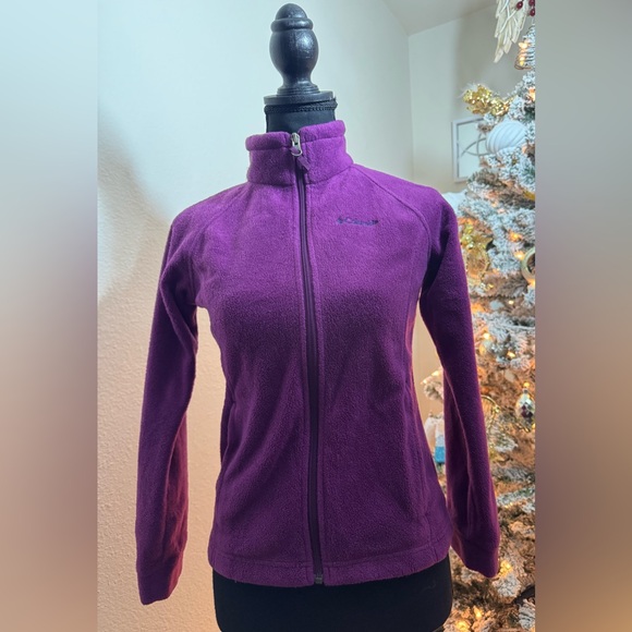 Columbia Other - Columbia Girl’s Purple Mount Cannon Fleece Full Zip Size M (10-12)